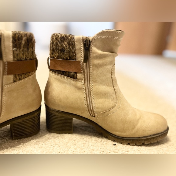 Spring Step Ankle boots NEW worn once for indoor pictures size 38 light beigh - Picture 6 of 13